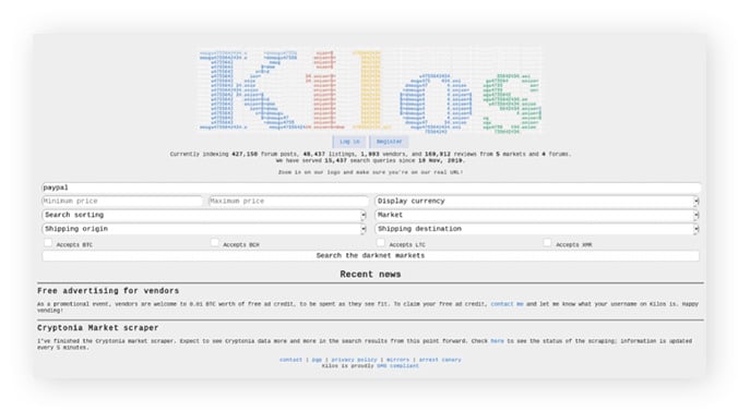 dark web search engine 2026